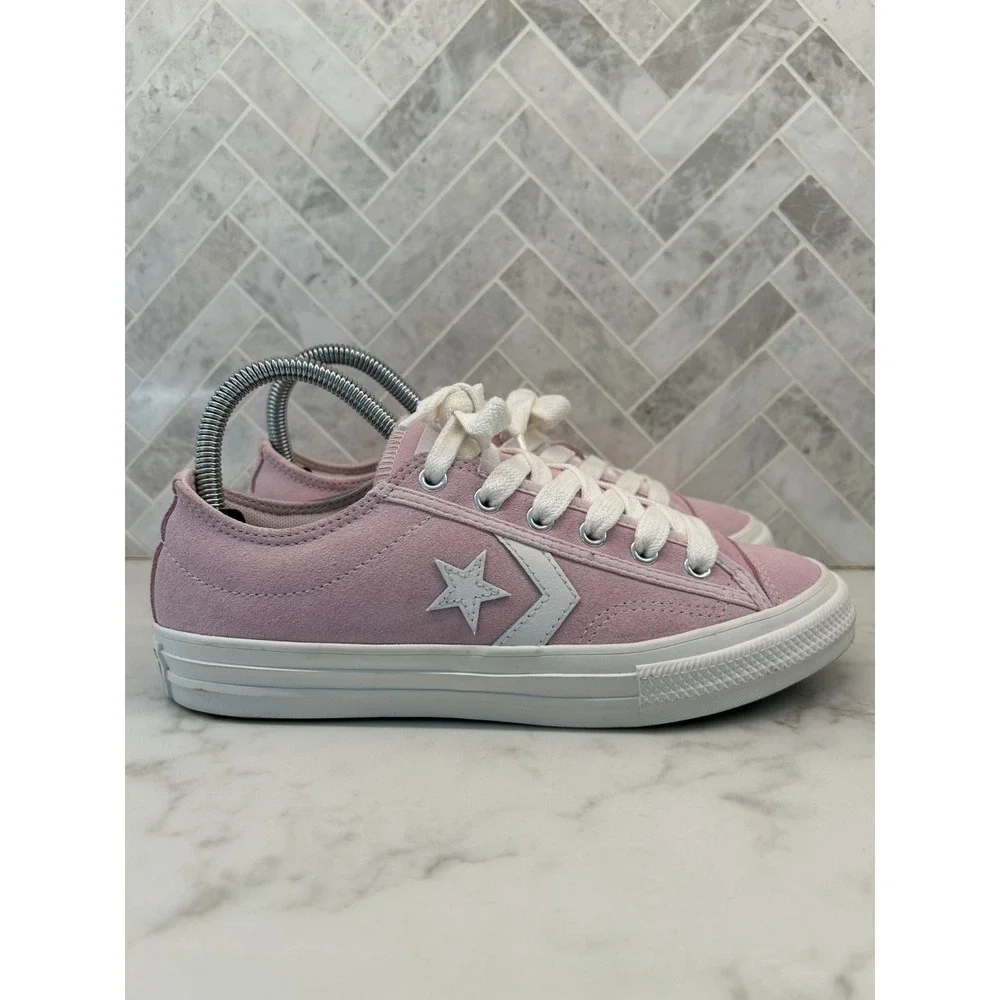 Converse Chuck Taylor All Star Player 76 Sneakers Youth Kids‎ Size 4 Pink White